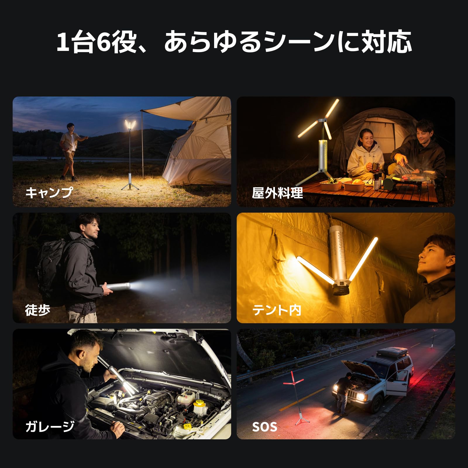 Amazon.co.jp: 【防災認定】BougeRV T1 LEDランタン キャンプランタン